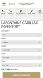 Mobile Screenshot of lafontainecadillac.com