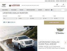 Tablet Screenshot of lafontainecadillac.com